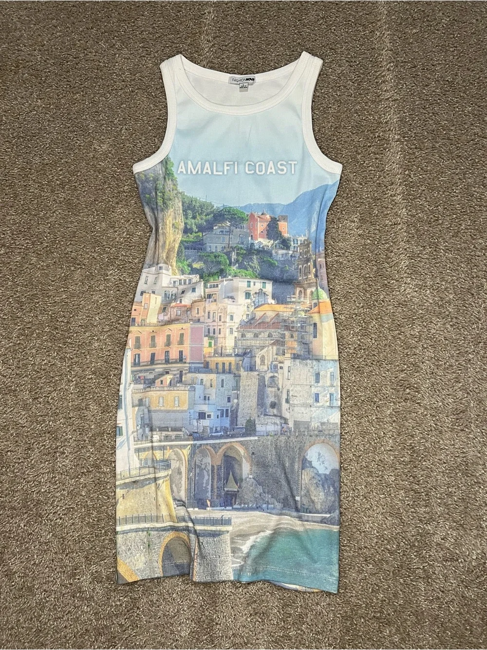 NWOT Amalfi Coast Scenic Tank Dress - Picture 2 of 4